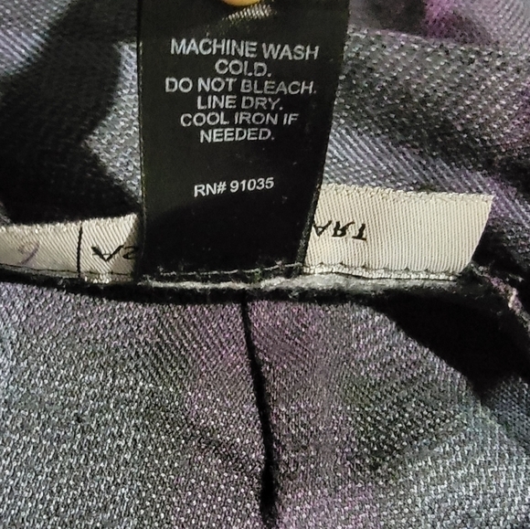 Ashley Stewart Purple Plaid skirt Ruffles peplum at Bottom Hem Size 18W - Picture 11 of 16